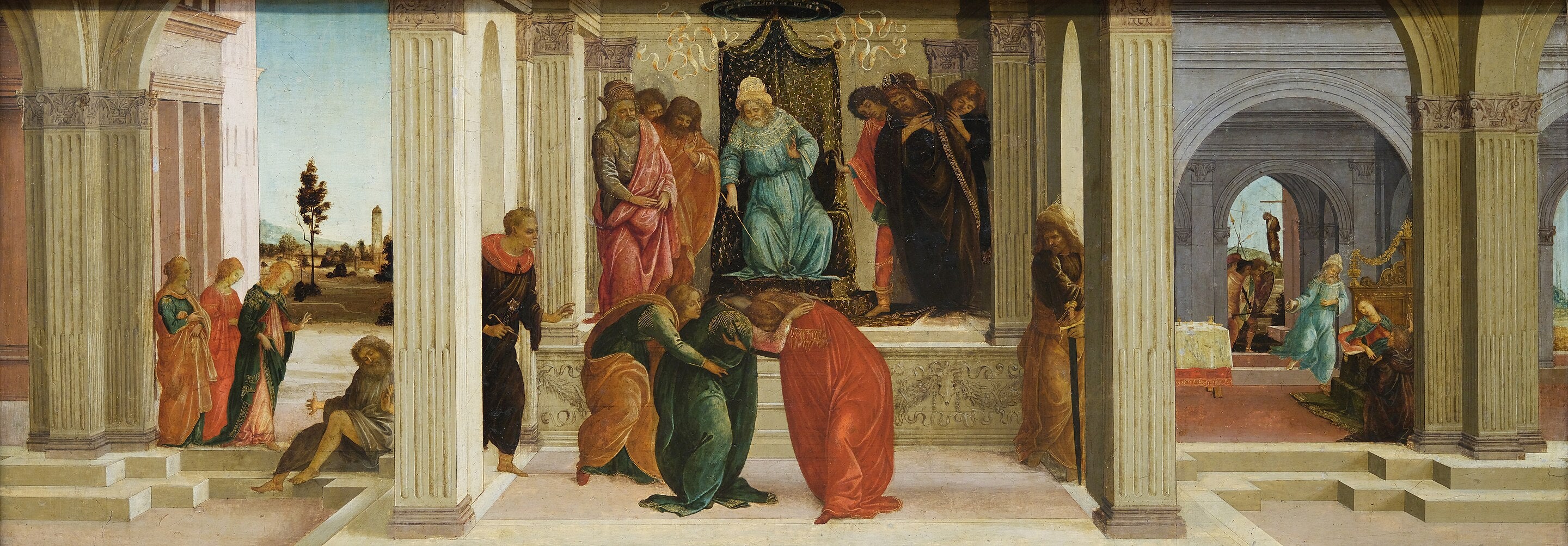 Trois scènes de l'histoire d'Esther - Filippino Lippi