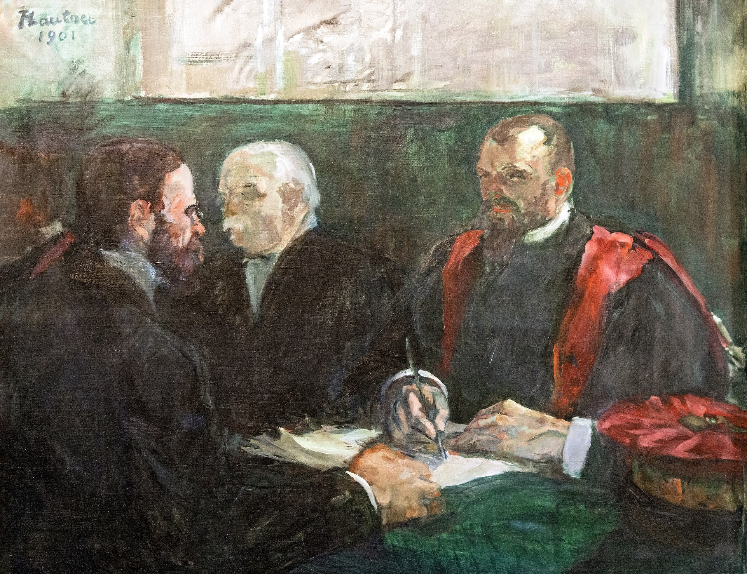 Reproduction du tableau « Un examen à la faculté de médecine de Paris - Henri de Toulouse-Lautrec » par Alpha Reproduction en peinture à l’huile