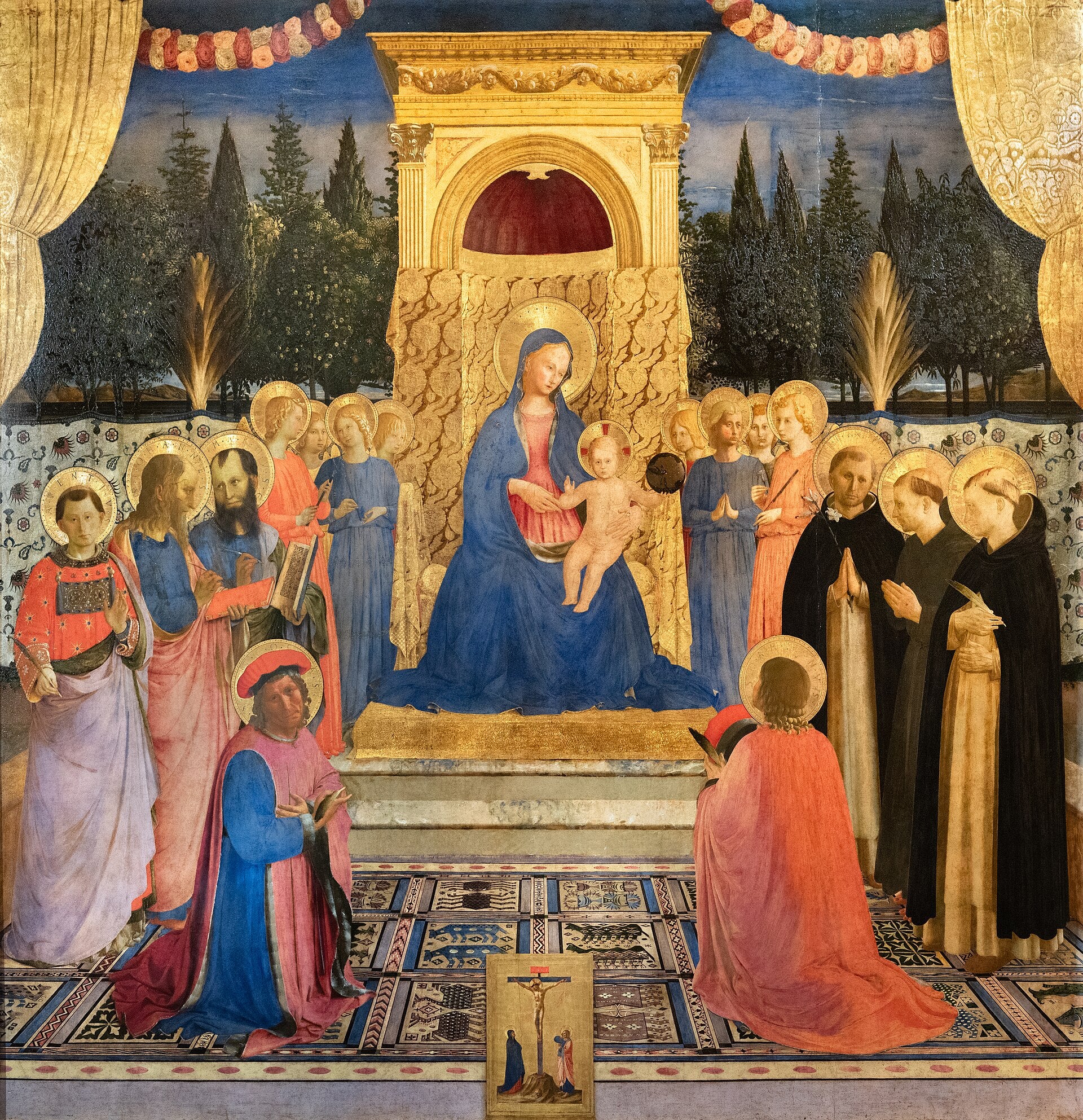 Vierge à l'Enfant avec des saints - Fra Angelico