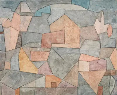 Village parmi les rochers (Ort in Felsen) - Paul Klee - Alpha Reproduction