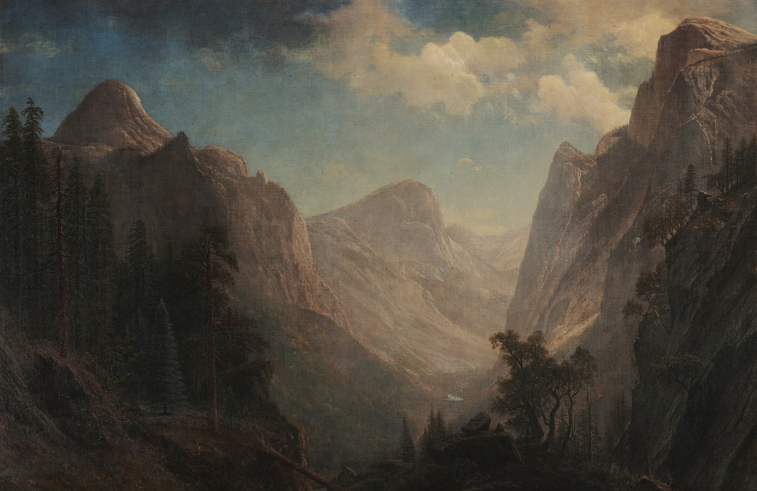 Vue sur la vallée de Yosemite - Albert Bierstadt