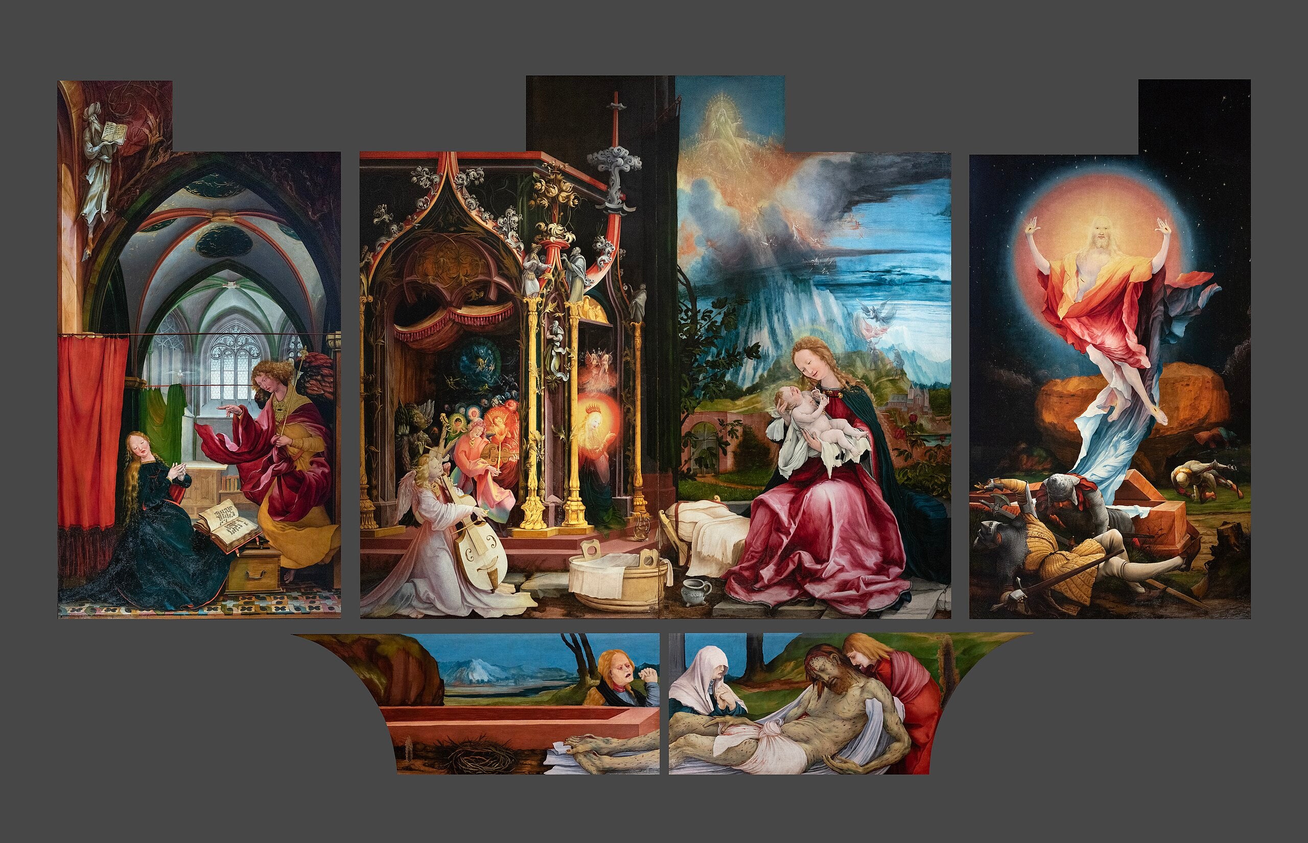 retable d'Issenheim première ouverture - Matthias Grünewald