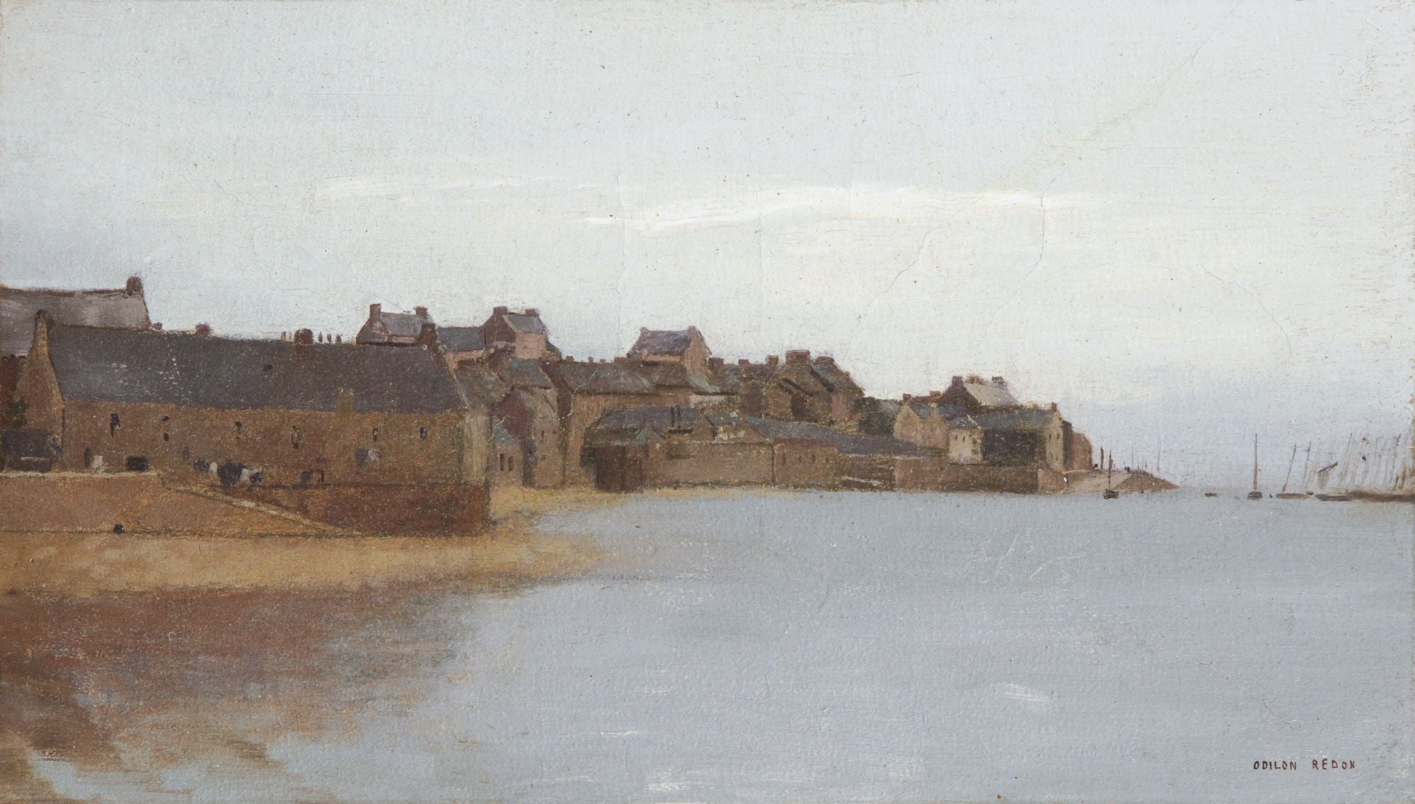 Village sur la côte de Bretagne - Odilon Redon