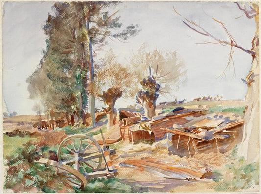 Reproduction du tableau « Anciens bivouacs - John Singer Sargent » par Alpha Reproduction en peinture à l’huile