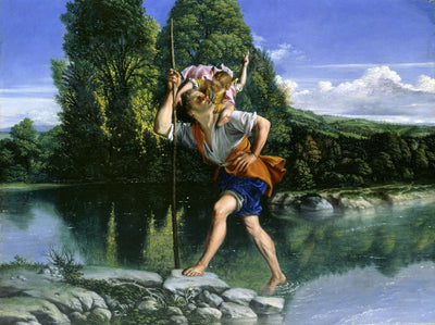 Paysage avec Saint Christophe - Orazio Gentileschi - Alpha Reproduction