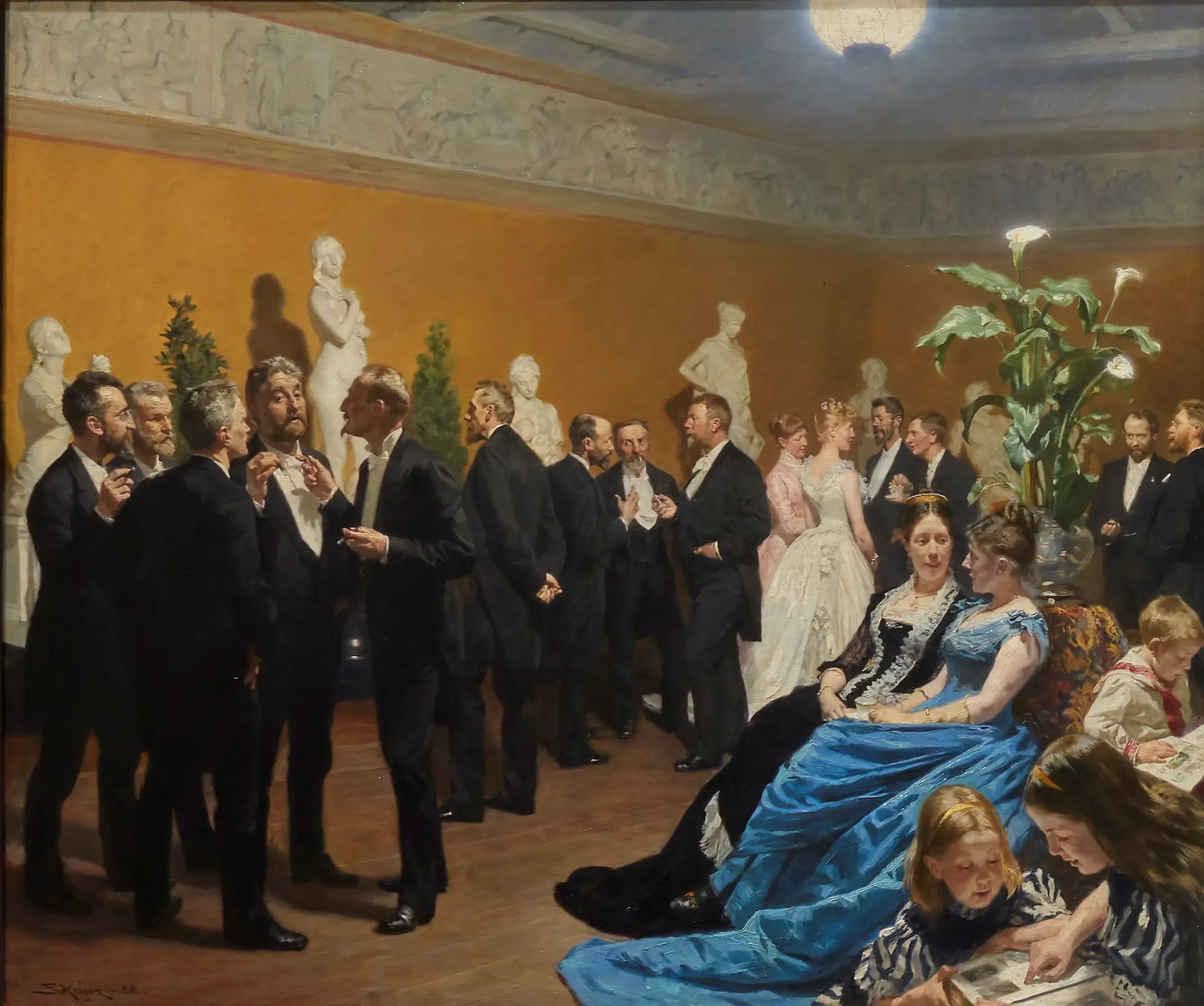 Une fête à la Glyptoteket - Peder Severin Krøyer - Alpha Reproduction