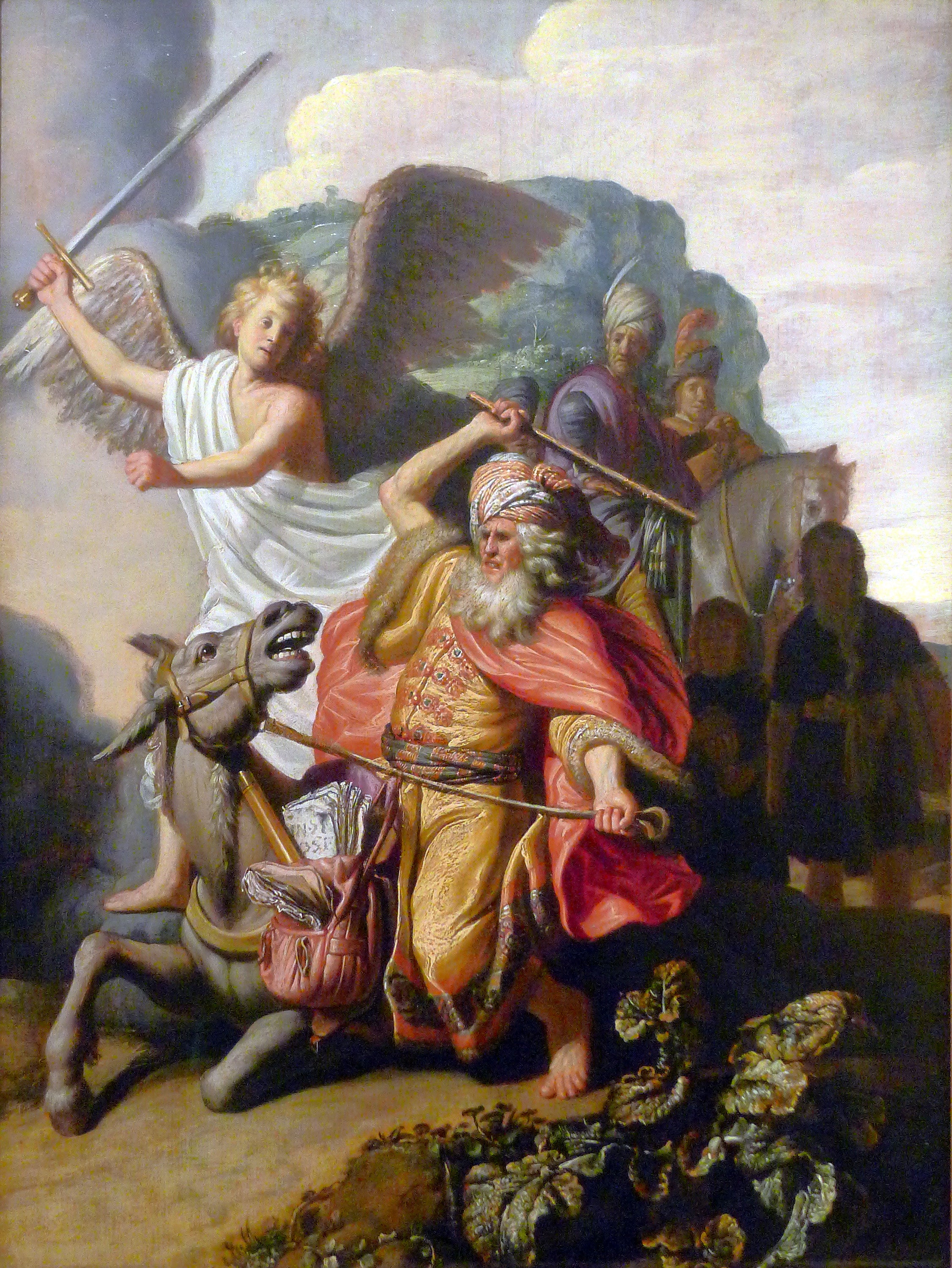 Reproduction du tableau « L'Ânesse de Balaam - Rembrandt » par Alpha Reproduction en peinture à l’huile