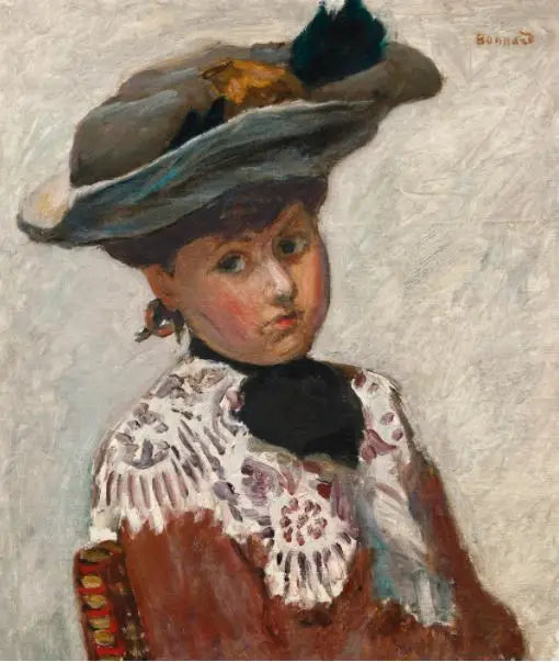 Reproduction du tableau « LE CHAPEAU - Pierre Bonnard » par Alpha Reproduction en peinture à l’huile