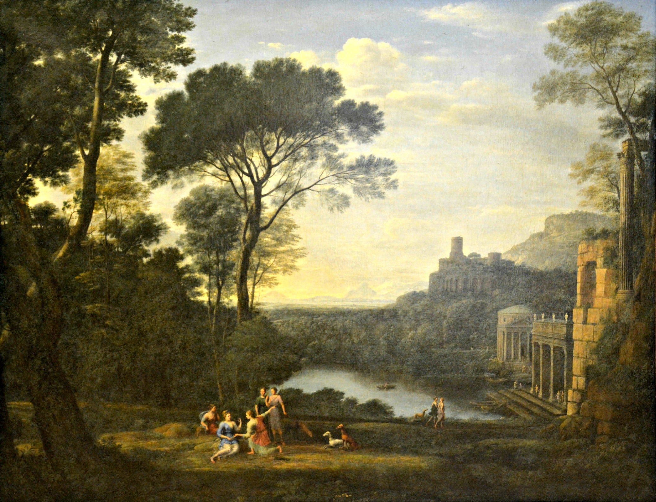 Paysage avec la nymphe Égérie pleurant Numa - Claude Lorrain