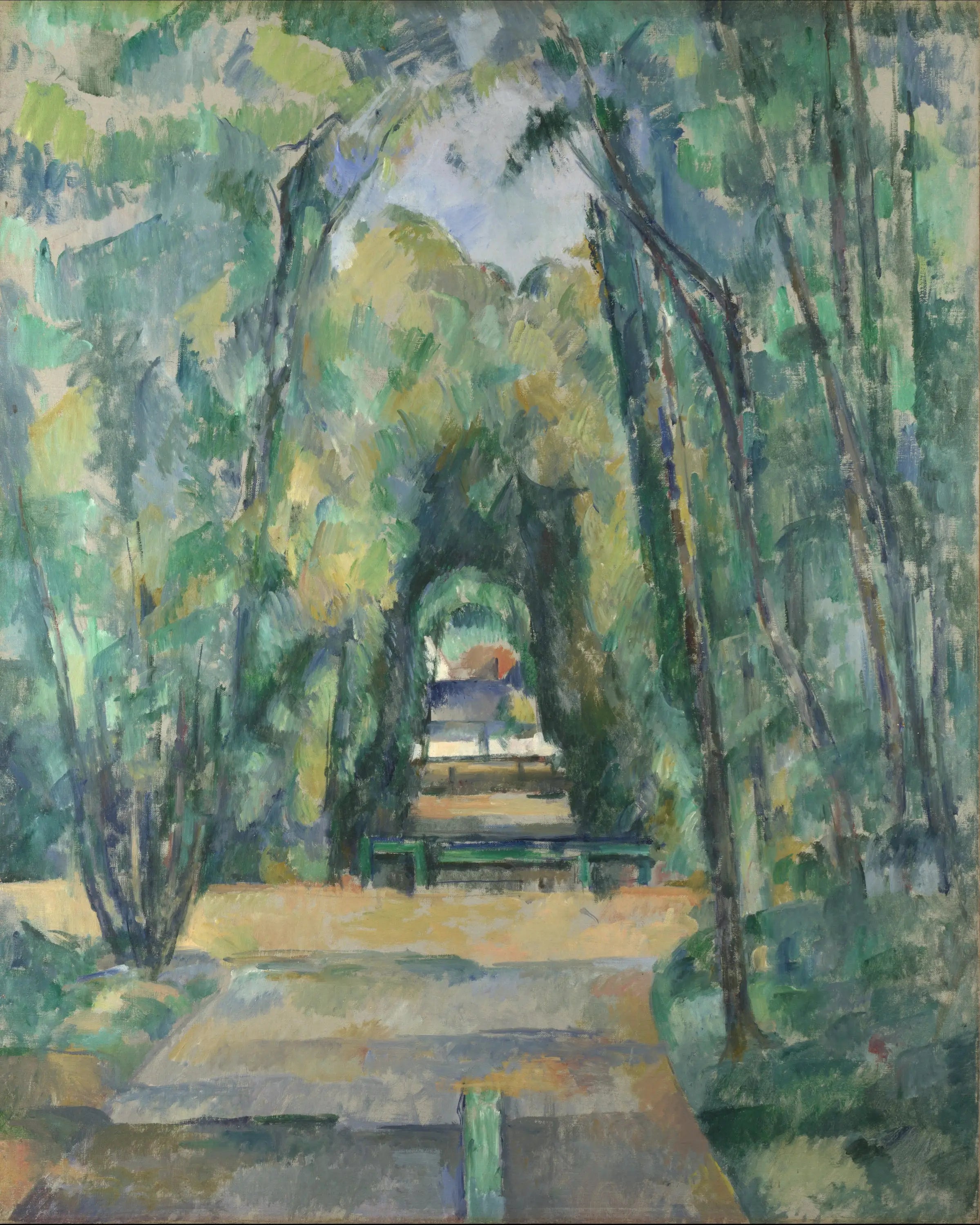 Reproduction du tableau « Allée à Chantilly - Paul Cézanne » par Alpha Reproduction en peinture à l’huile