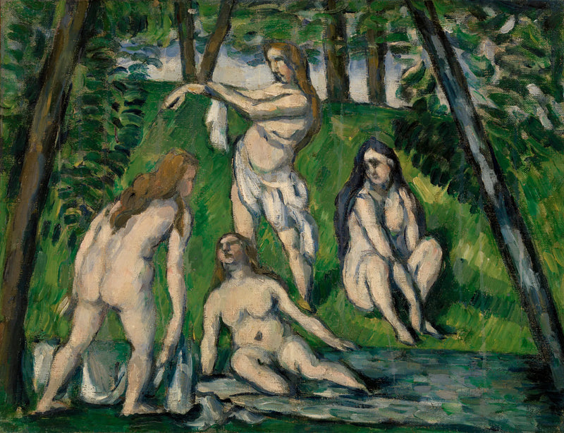 네 명의 목욕하는 여성 - Paul Cézanne