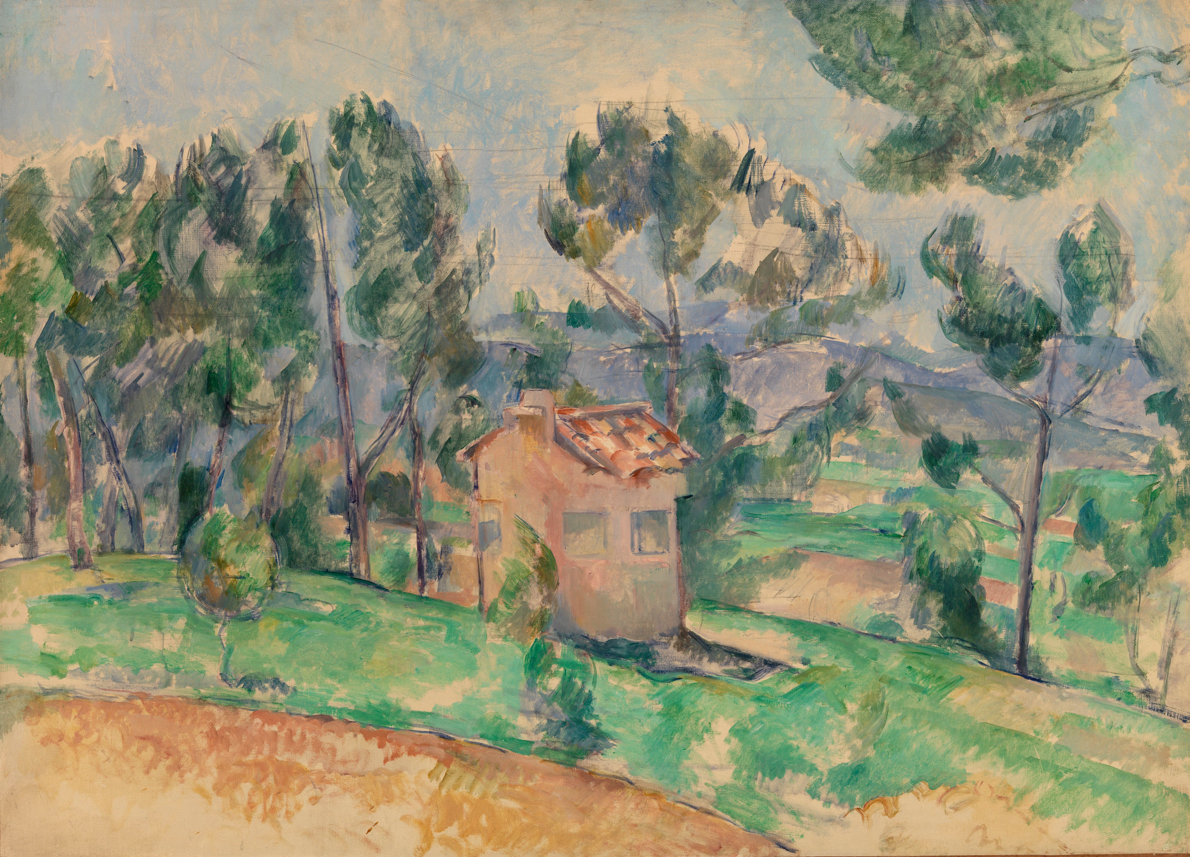 Reproduction du tableau « Cabane de chasse en Provence - Paul Cézanne » par Alpha Reproduction en peinture à l’huile