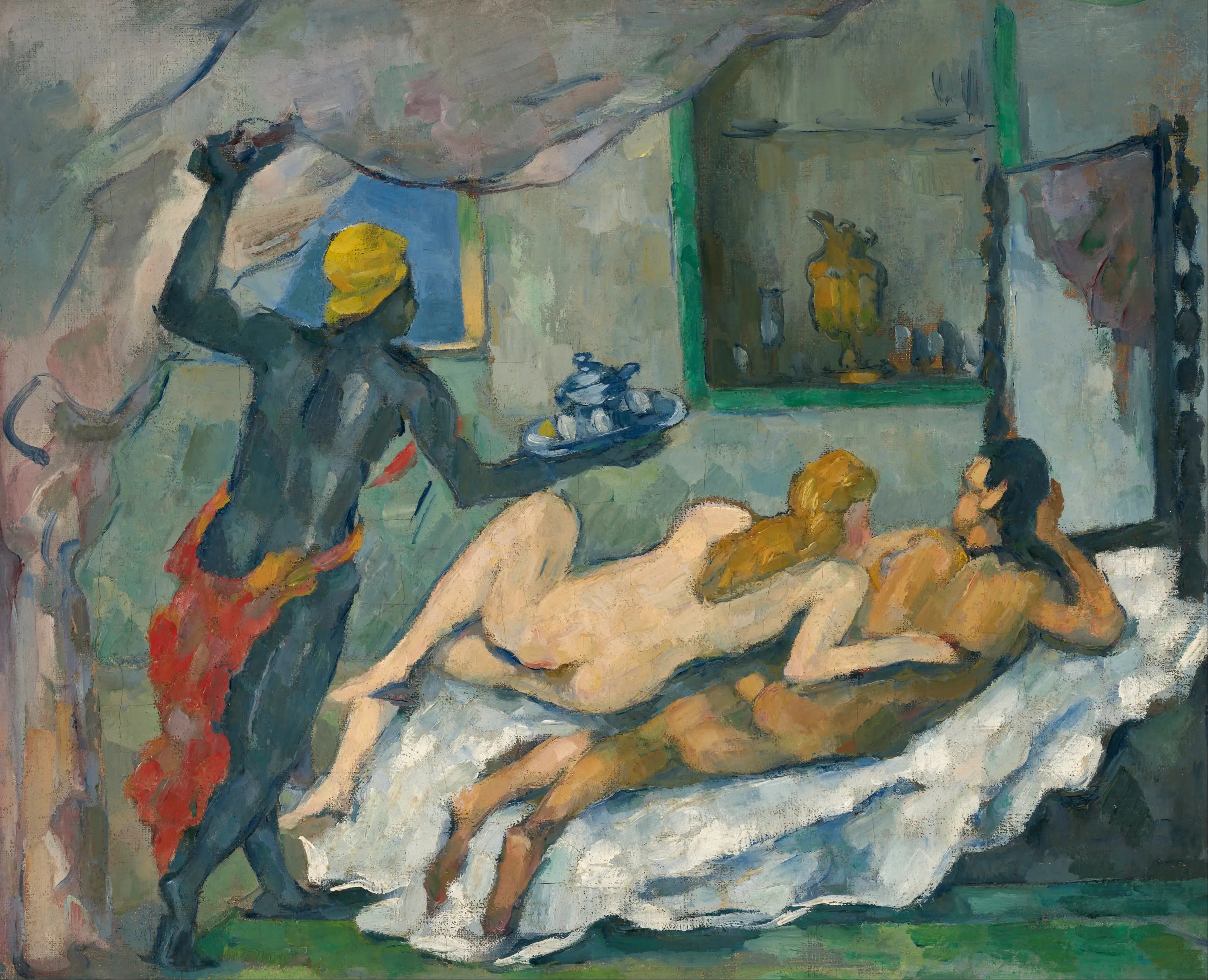 Reproduction du tableau « L'Après-midi à Naples - Paul Cézanne » par Alpha Reproduction en peinture à l’huile