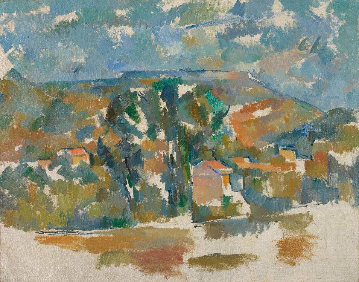 Reproduction du tableau « Le Mont de Cengle - Paul Cézanne » par Alpha Reproduction en peinture à l’huile