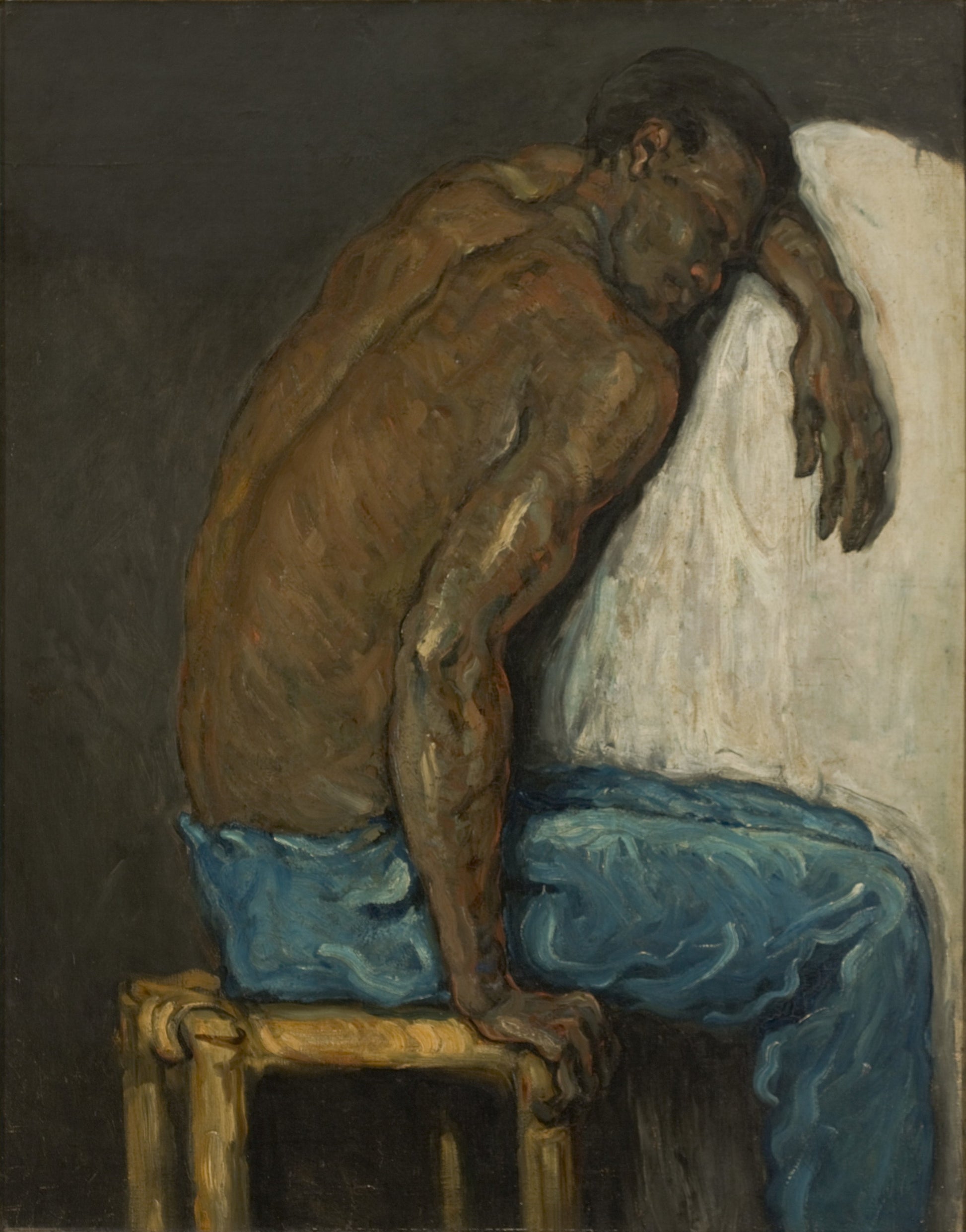 Reproduction du tableau « Le Noir Scipion - Paul Cézanne » par Alpha Reproduction en peinture à l’huile