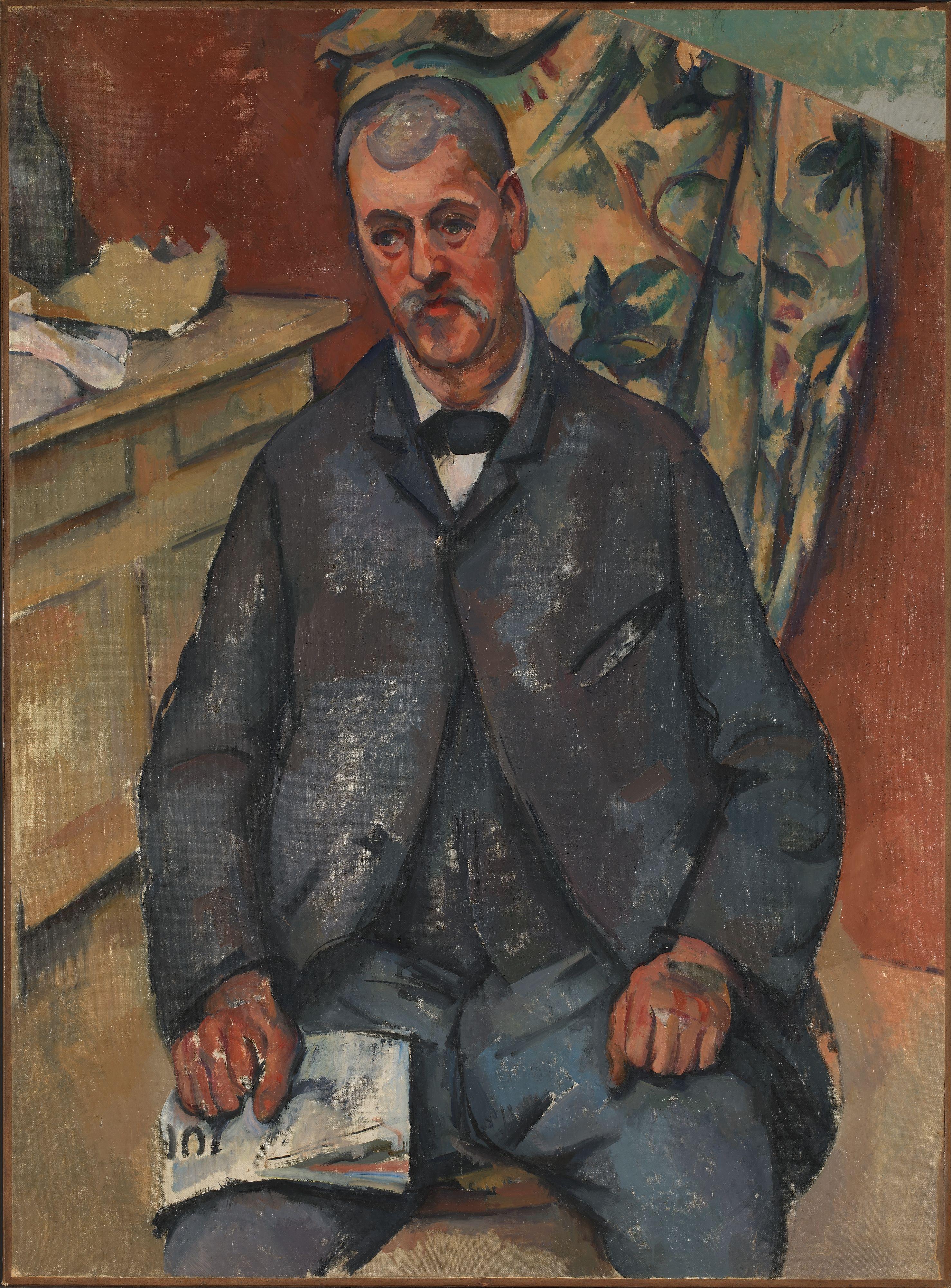 Reproduction du tableau « Homme assis - Paul Cézanne » par Alpha Reproduction en peinture à l’huile