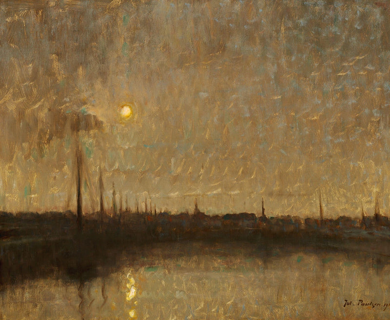 Port au clair de lune – Julius Paulsen