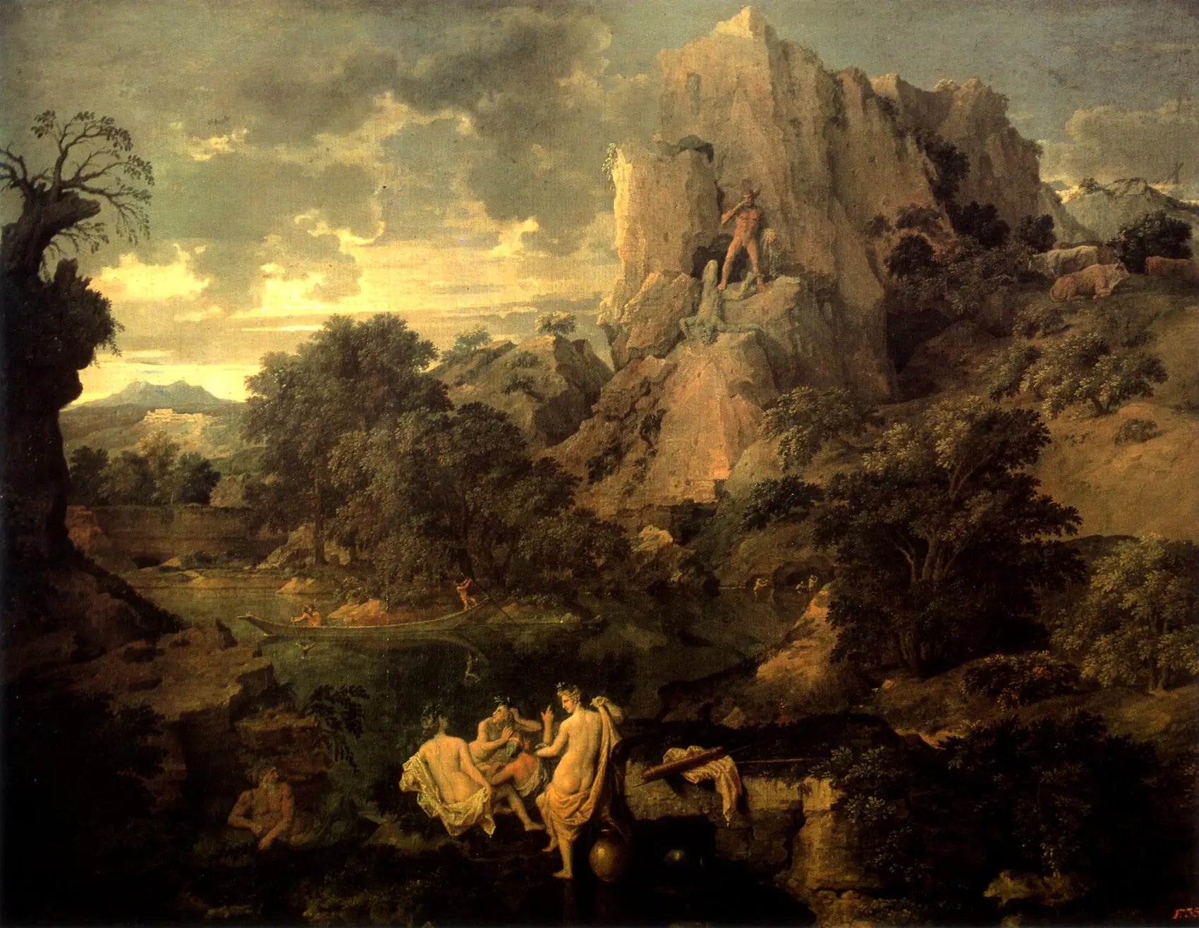 Paysage avec Hercule et Cacus - Nicolas Poussin - Alpha Reproduction