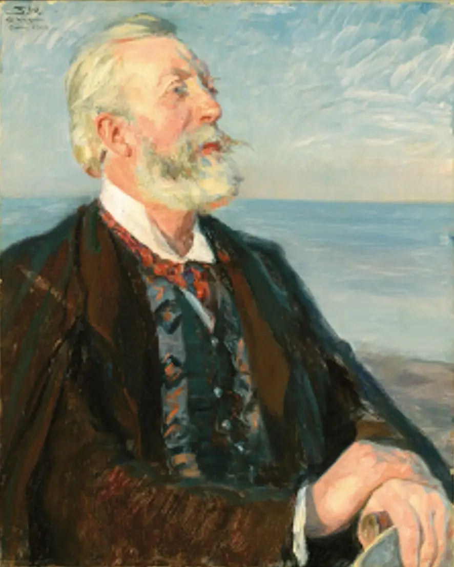 Étude pour le portrait de Holger Drachmann. - Peder Severin Krøyer - Alpha Reproduction