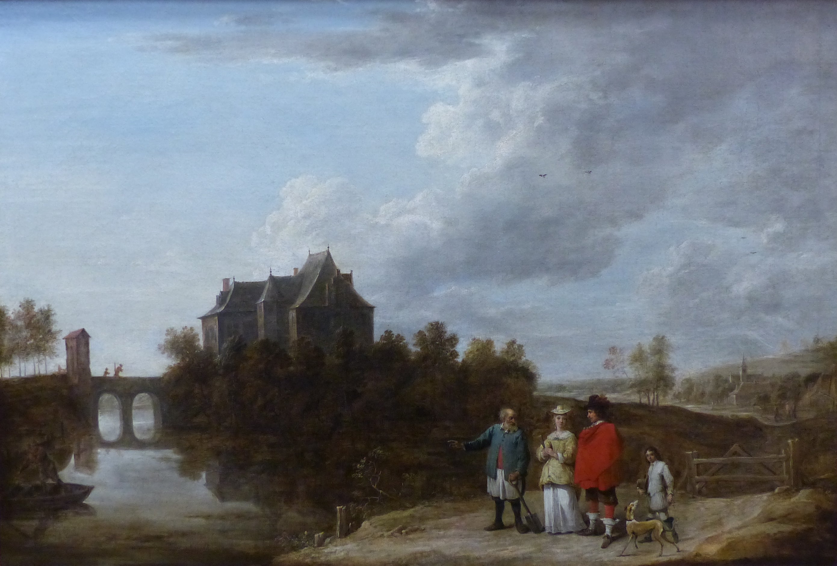 Paysage au château - David Teniers le Jeune