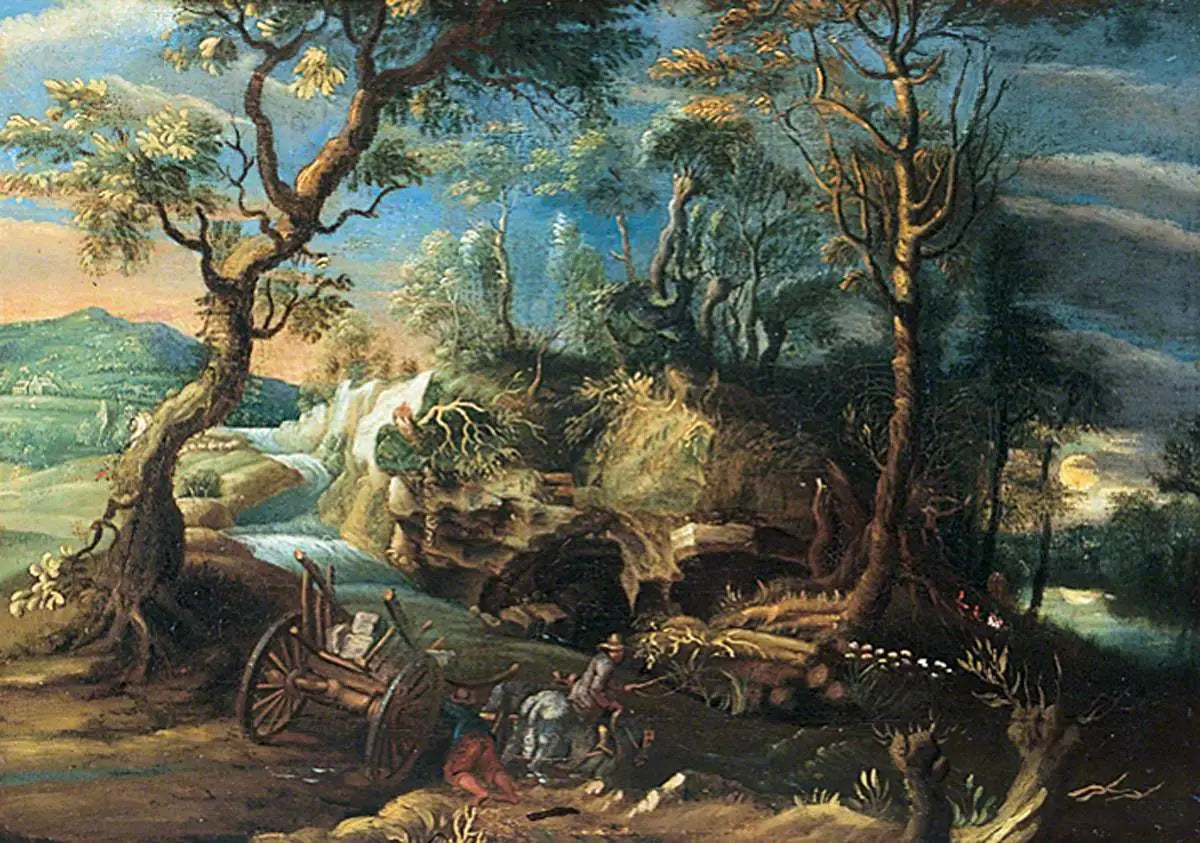 Paysage rocheux avec personnages - Peter Paul Rubens - Alpha Reproduction