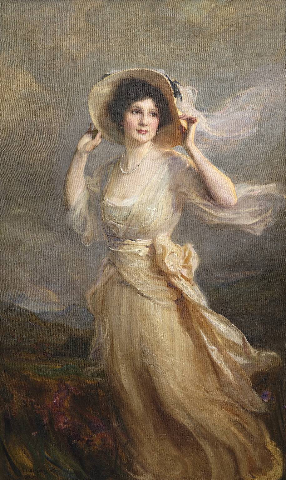 Portrait de Lorna Marsali Woodroffe-Lang, née Forbes-Leith - Philip de László