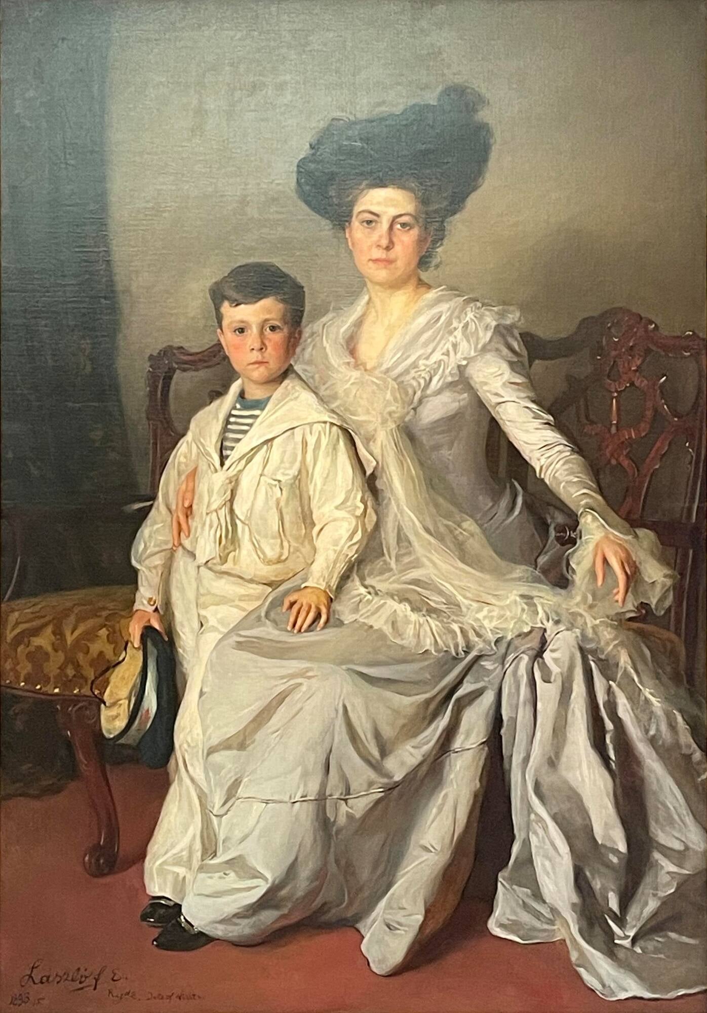 Mme Joseph Grafton Minot et son fils, Grafton - Philip de László