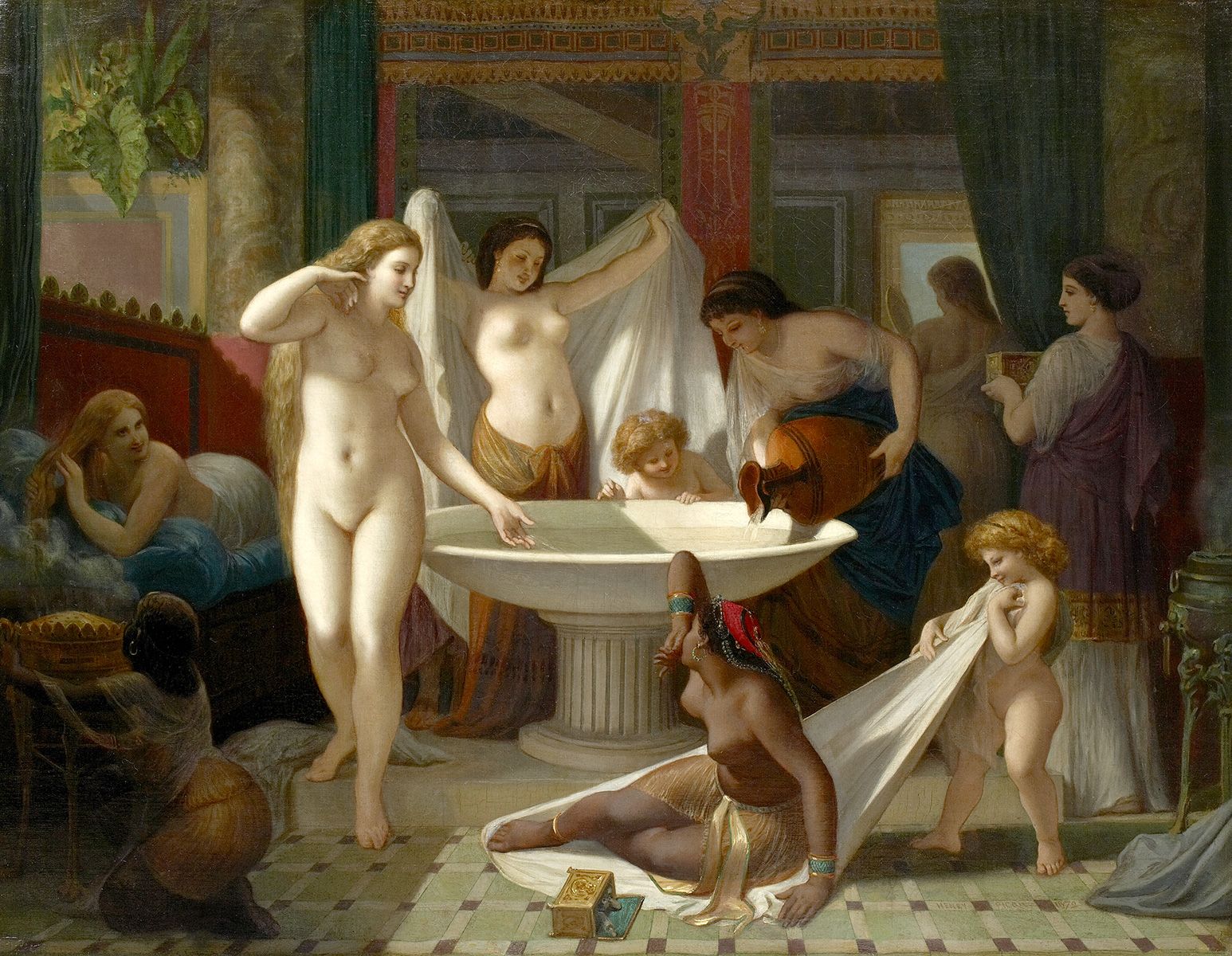 Jeunes Femmes au bain - Henri-Pierre Picou