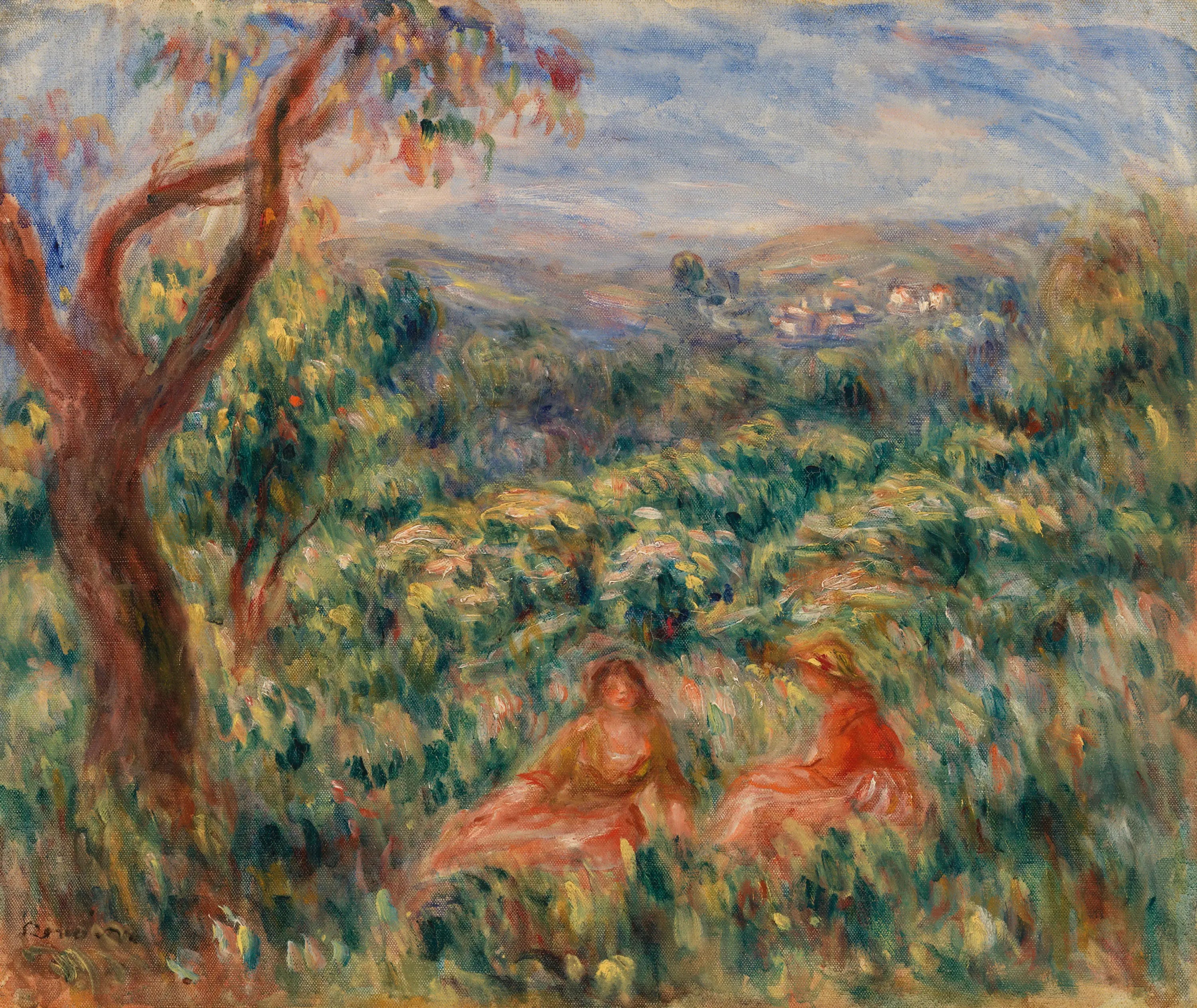 Reproduction du tableau « Paysage - Pierre-Auguste Renoir » par Alpha Reproduction en peinture à l’huile