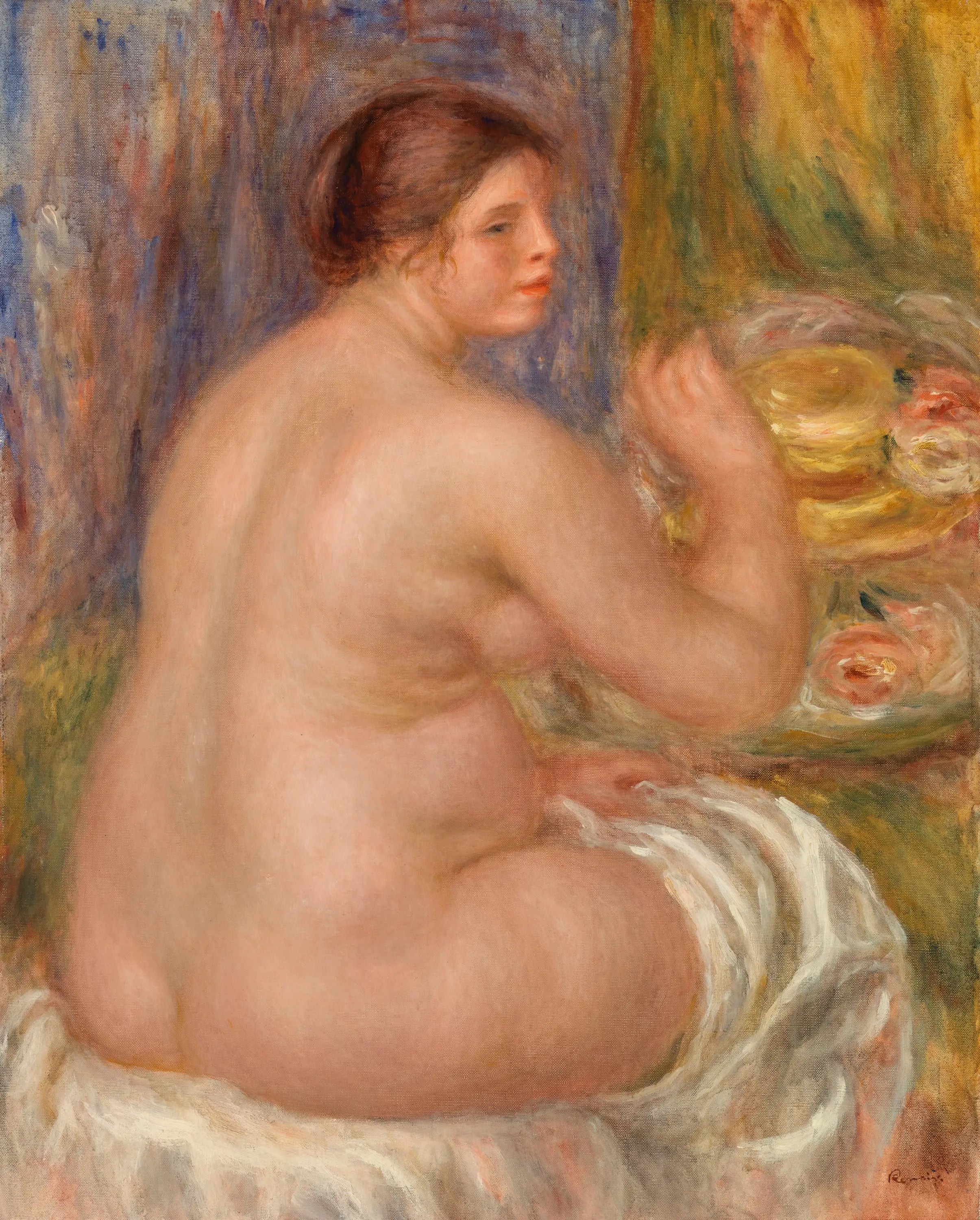 Reproduction du tableau « Nu de dos - Pierre-Auguste Renoir » par Alpha Reproduction en peinture à l’huile