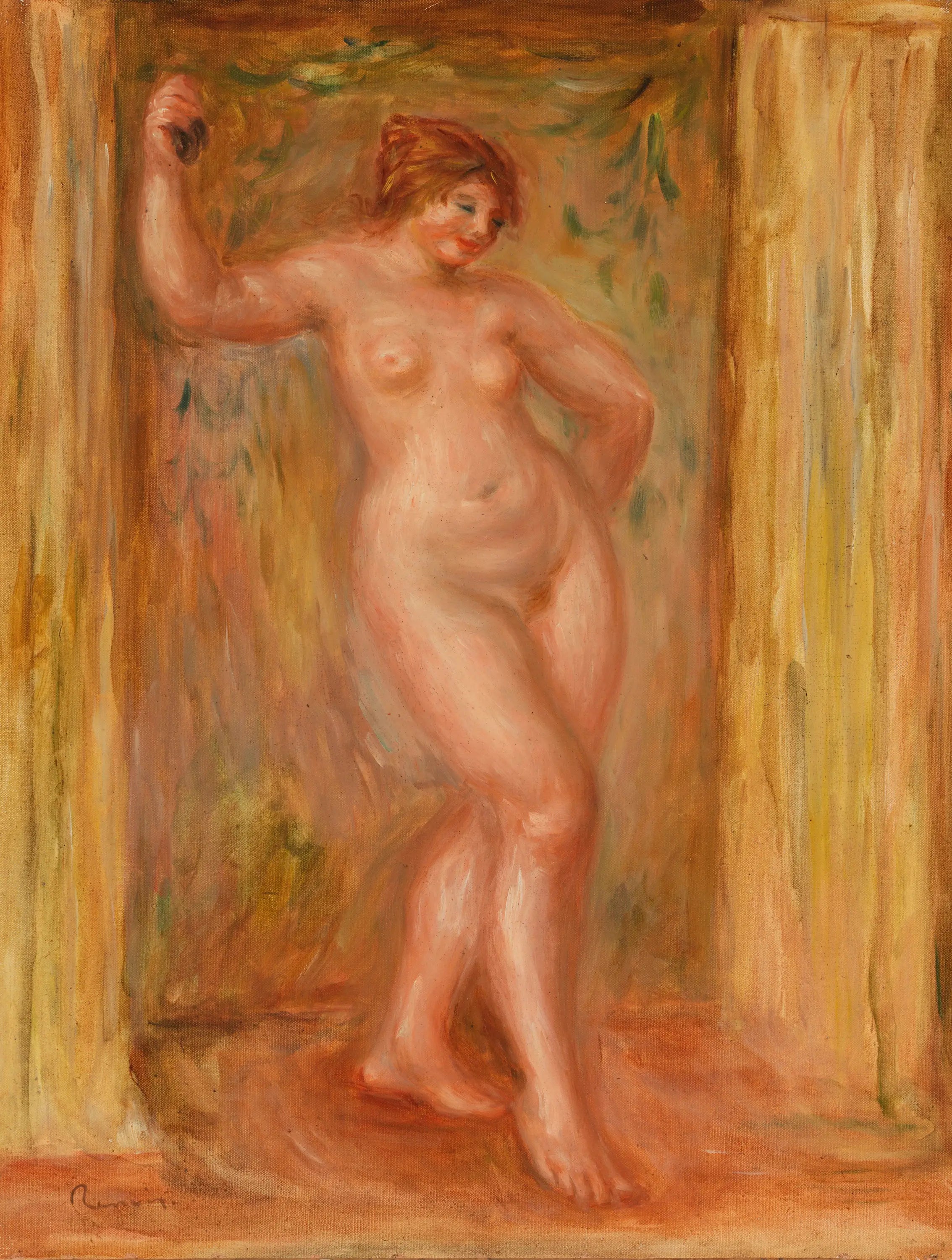 Reproduction du tableau « Nu aux castagnettes - Pierre-Auguste Renoir » par Alpha Reproduction en peinture à l’huile