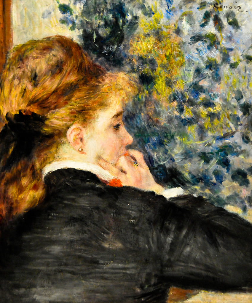 Reproduction du tableau « Rêverie - Pierre-Auguste Renoir » par Alpha Reproduction en peinture à l’huile