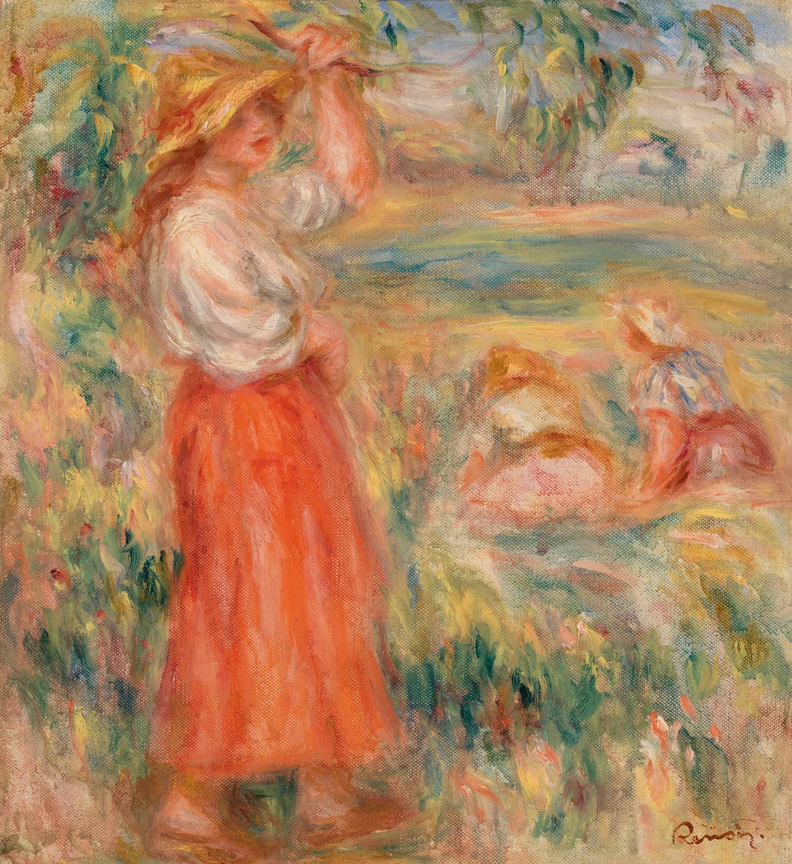 Reproduction du tableau « Femmes aux champs - Pierre-Auguste Renoir » par Alpha Reproduction en peinture à l’huile