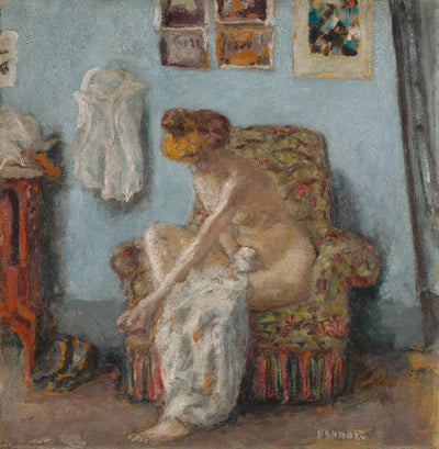 Reproduction du tableau « Femme à sa toilette - Pierre Bonnard » par Alpha Reproduction en peinture à l’huile