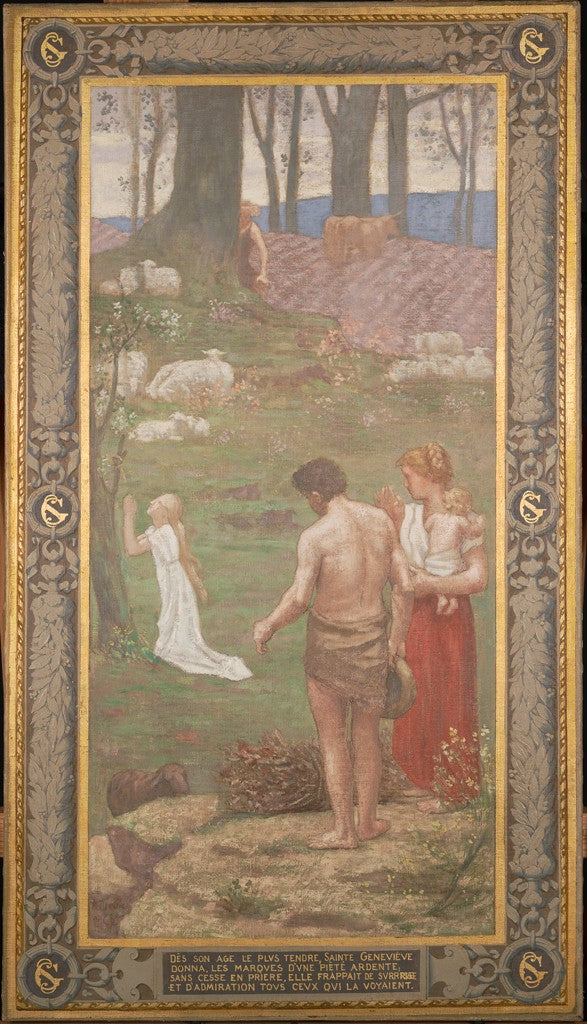 Sainte Geneviève enfant en prière - Pierre Puvis de Chavannes