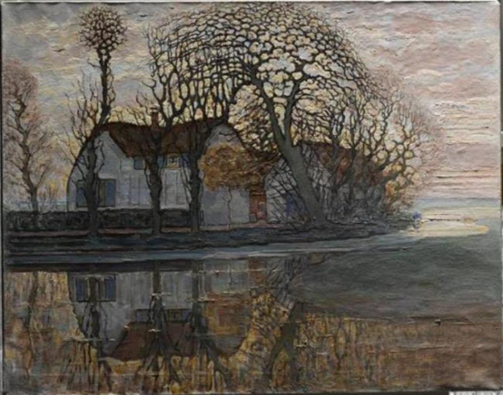 Reproduction du tableau « Ferme près de Duivendrecht - Piet Mondrian » par Alpha Reproduction en peinture à l’huile