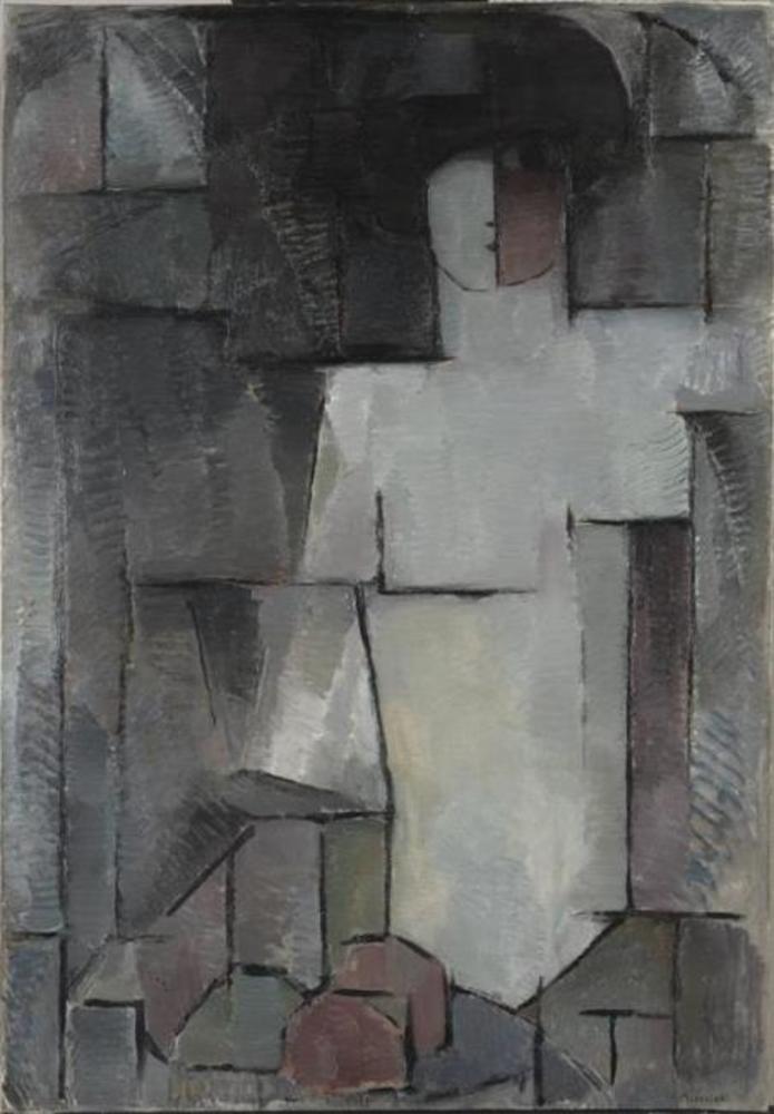 Reproduction du tableau « Le grand nu - Piet Mondrian » par Alpha Reproduction en peinture à l’huile