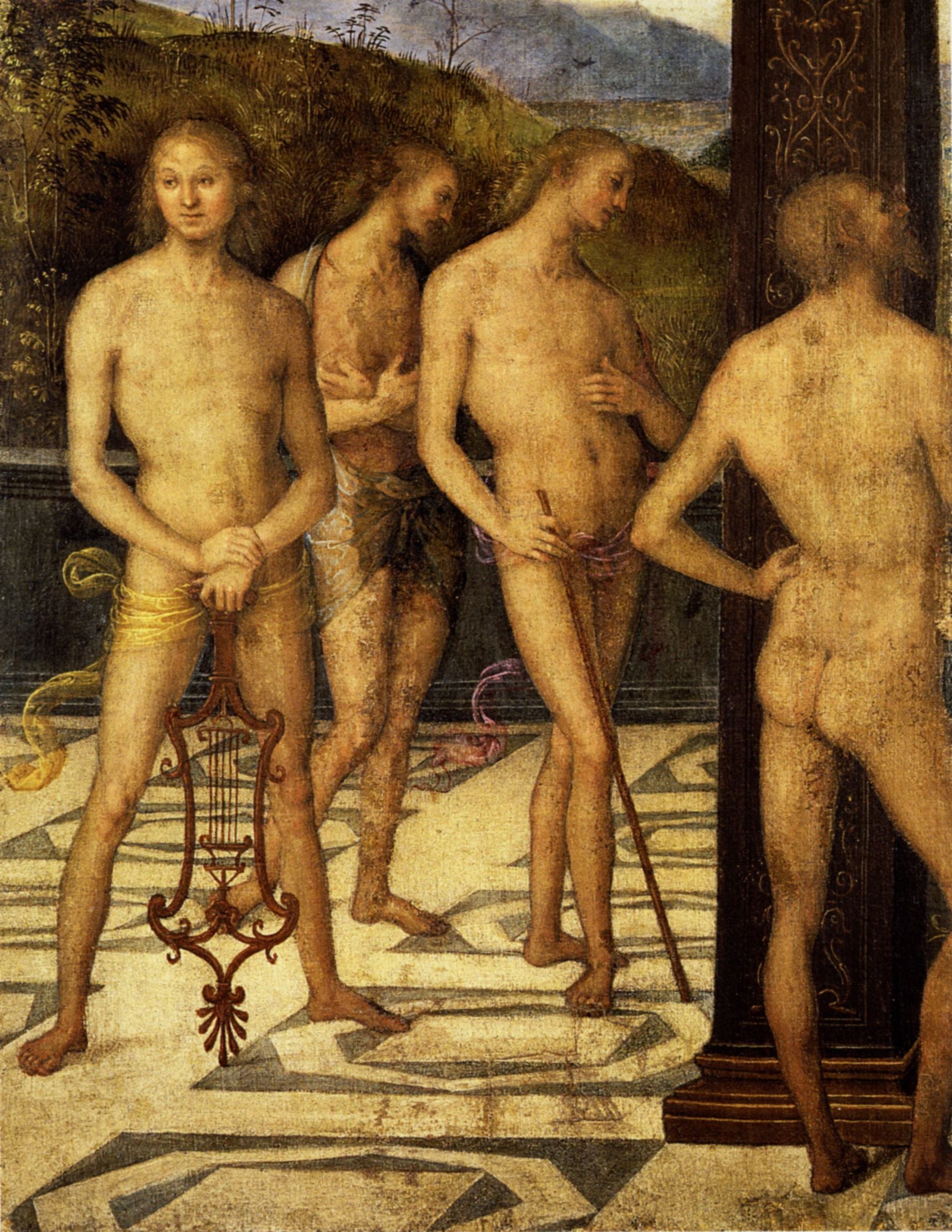 Quatre personnages masculins - Pietro Perugino