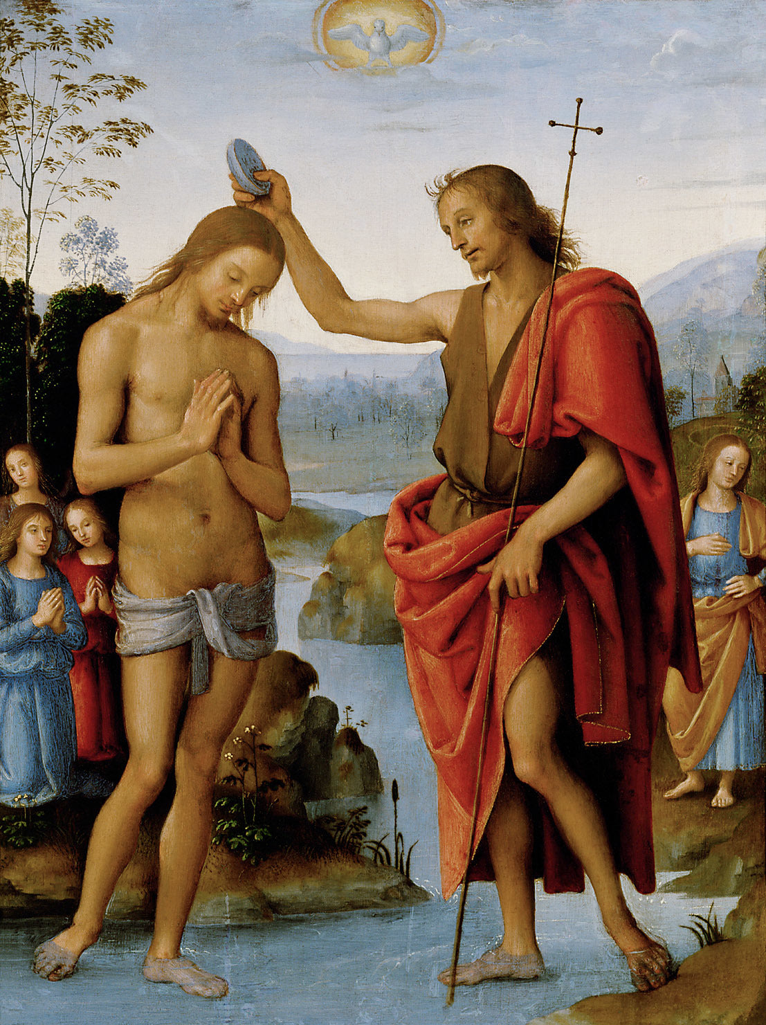 Le Baptême du Christ - Pietro Perugino