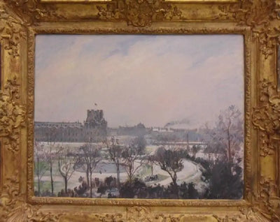 Reproduction du tableau « Le jardin des Tuileries, effet de neige - Camille Pissarro » par Alpha Reproduction en peinture à l’huile