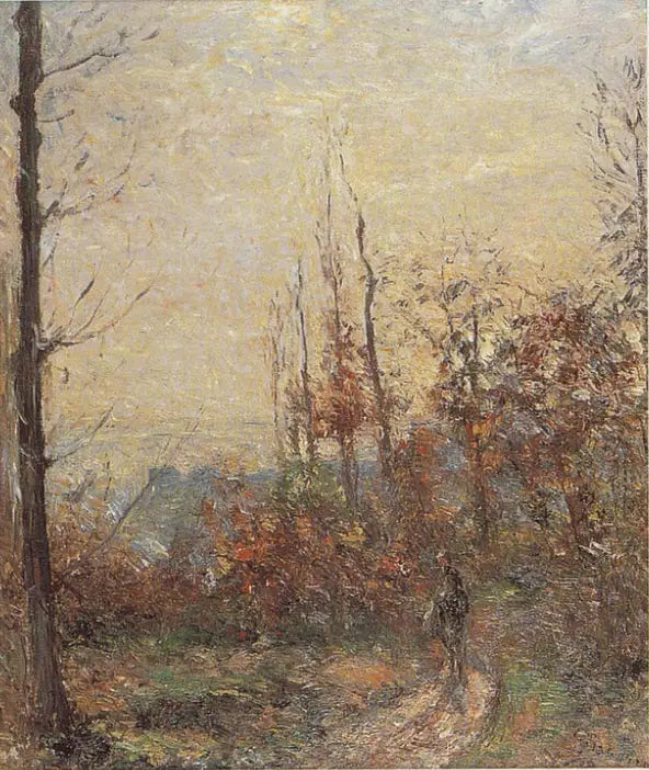 Reproduction du tableau « Le vieux chemin en automne, Pontoise - Camille Pissarro » par Alpha Reproduction en peinture à l’huile