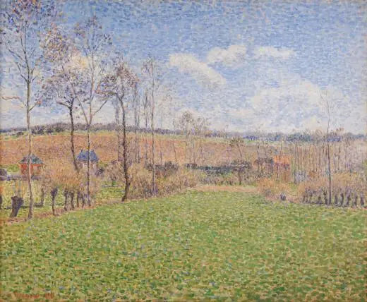 Reproduction du tableau « Printemps à Éragny - Camille Pissarro » par Alpha Reproduction en peinture à l’huile