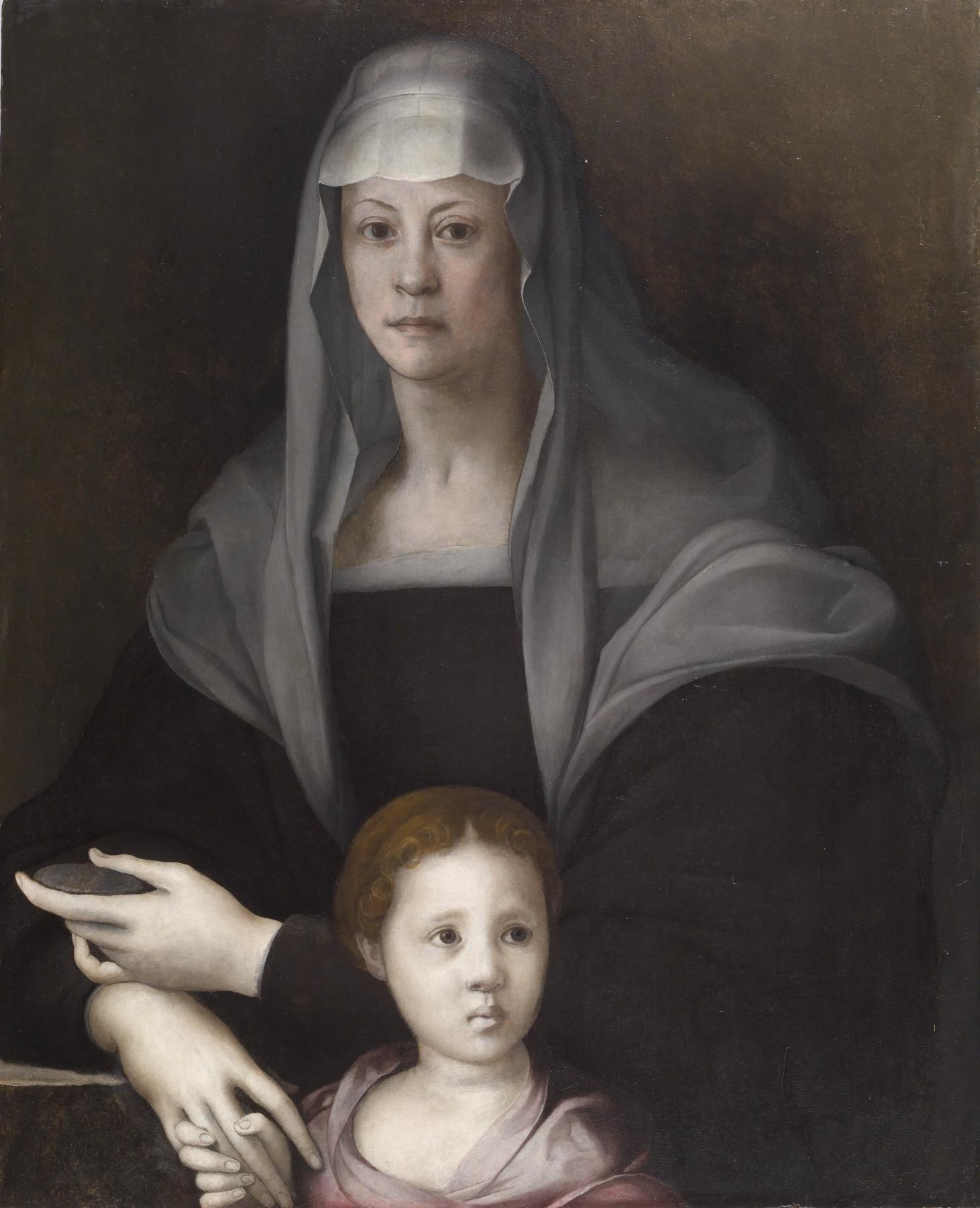 Portrait de Maria Salviati de Médicis avec Giulia de Médicis - Pontormo