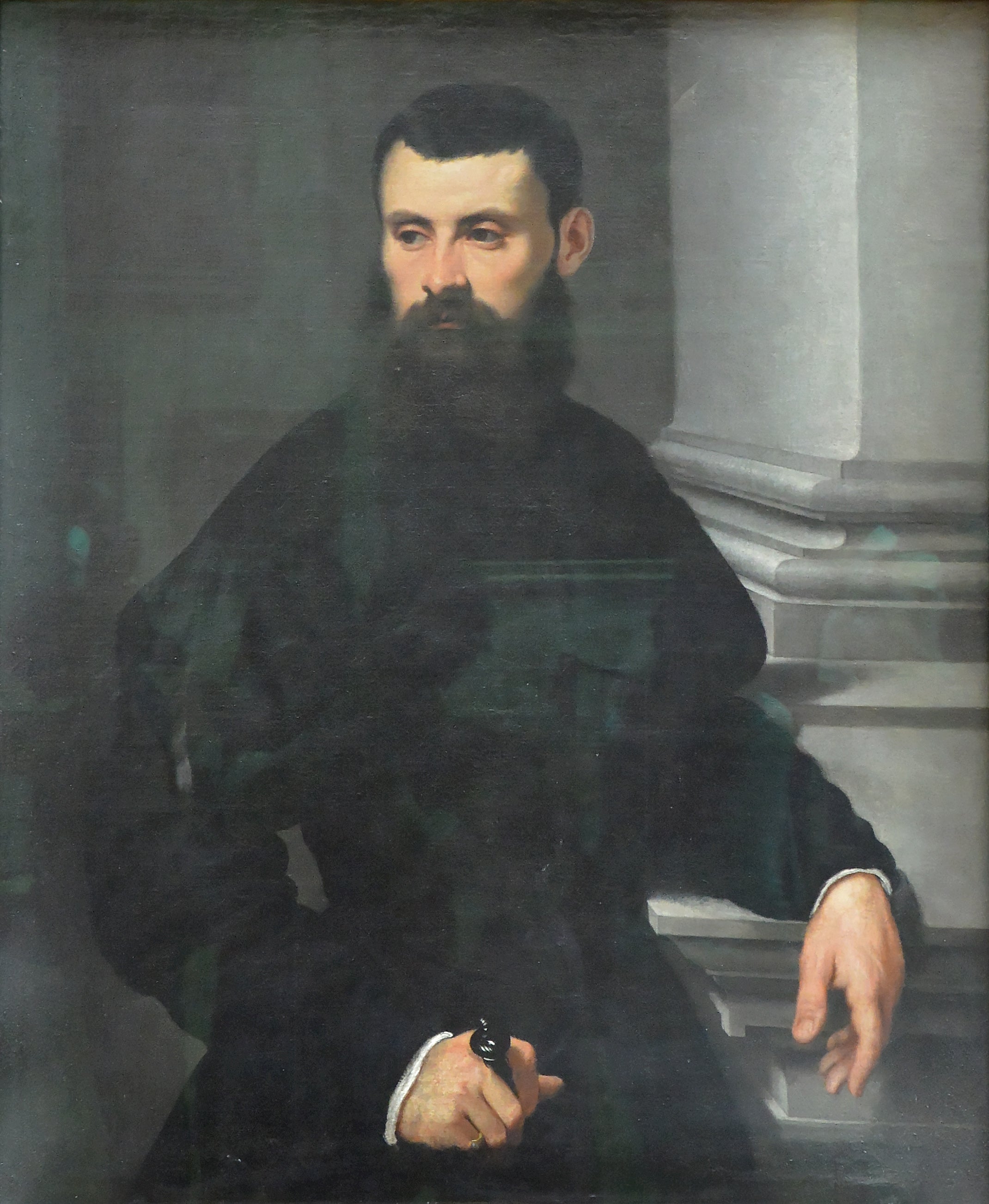 Portrait d'un gentilhomme, la main sur l'épée - Jacopo Tintoretto
