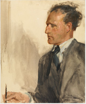 Portrait de John Stewart Collis (1900-1984), auteur - John Lavery