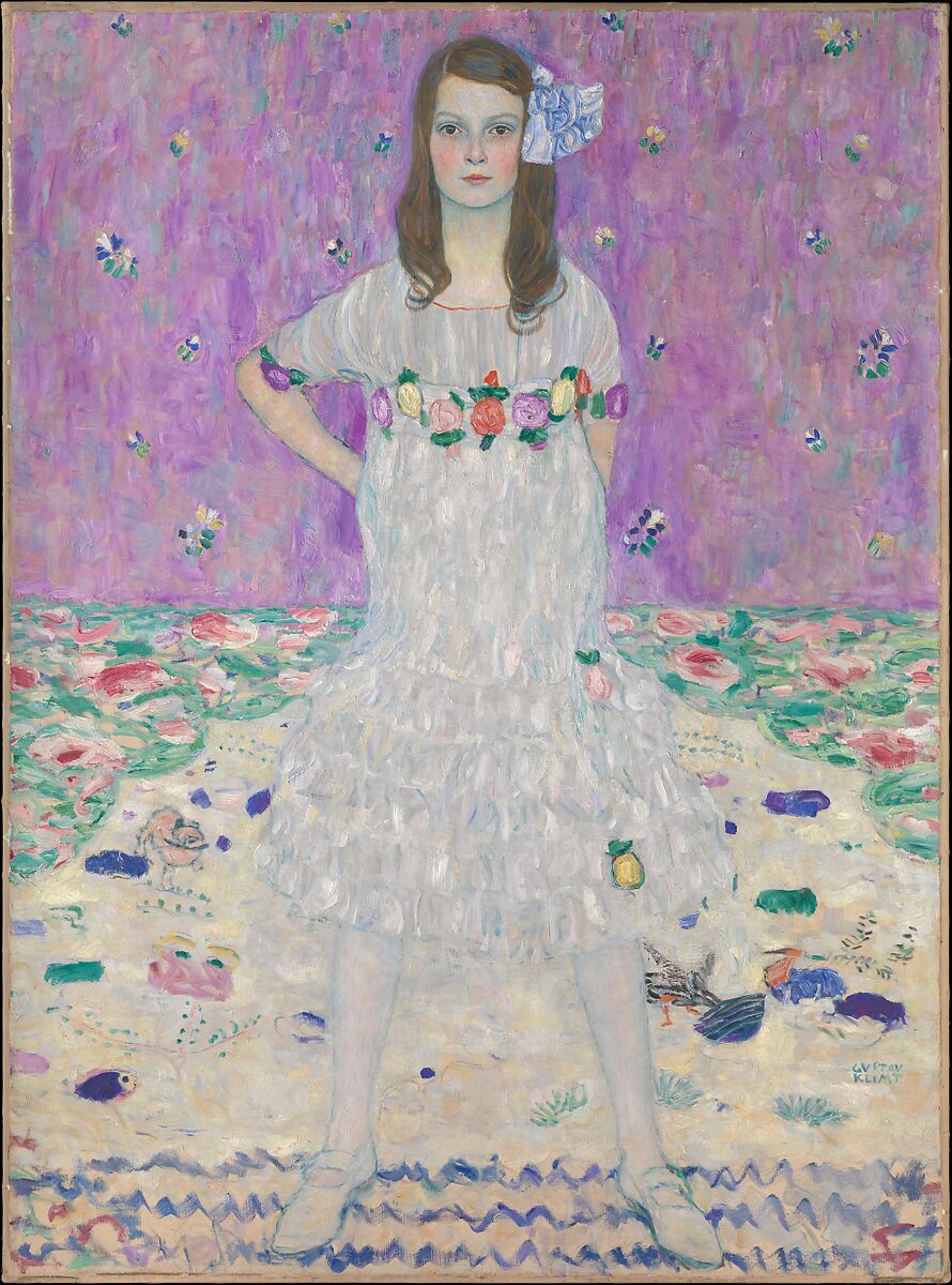 🌸👧 Mäda Primavesi 초상 – 구스타프 클림트 (1912–1913)