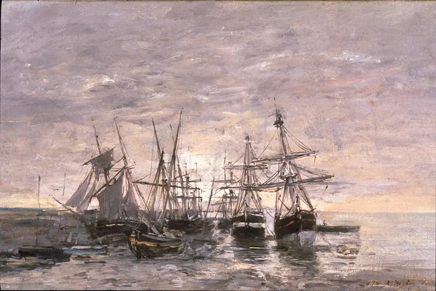 Reproduction du tableau « Portrieux - Marée basse - Eugène Boudin » par Alpha Reproduction en peinture à l’huile