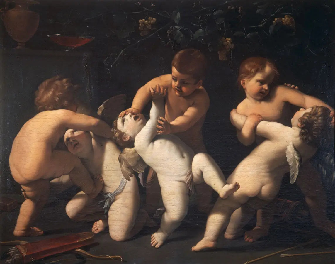 Putti combattants - Guido Reni - Alpha Reproduction