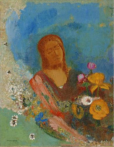 Les yeux fermés - Odilon Redon