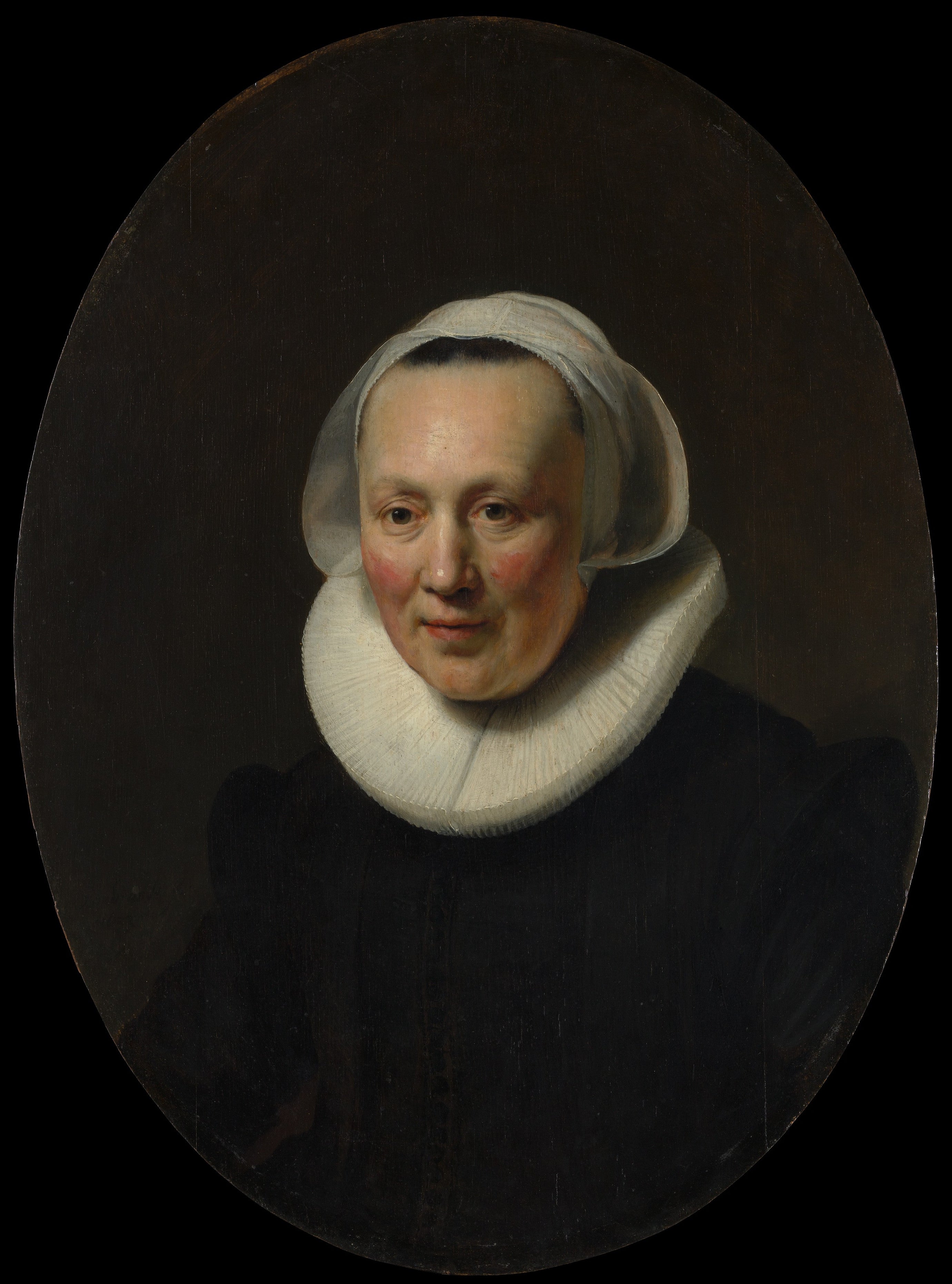 Reproduction du tableau « Portrait de femme - Rembrandt » par Alpha Reproduction en peinture à l’huile